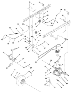 Motion Drive Group - Hydro Drive - Hydro Gear 310-0510 (7500499) Diagram and Parts List for 7800400-ELT22460H 2009 Briggs and Stratton Lawn Tractor